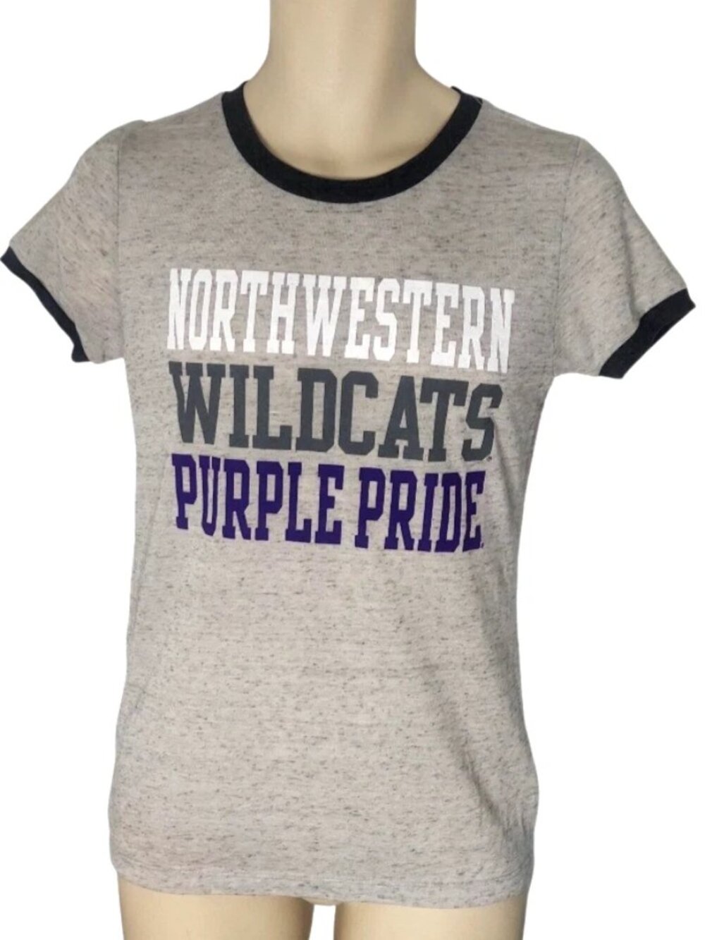 NORTHWESTERN WILDCATS Womens T Shirt Size Medium Purple Pride Soft Camp David